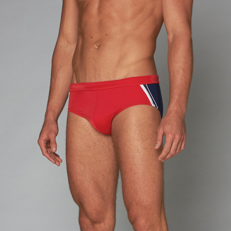 Lagos Swim Brief // Red (S)