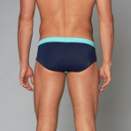 Lagos Swim Brief // Ocean Blue (S)