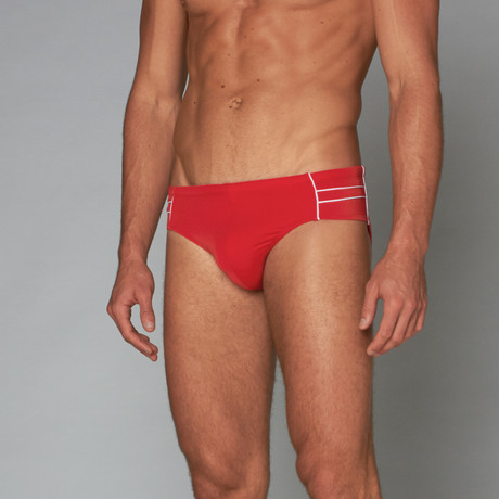 Palermo Swim Brief // Red (S)