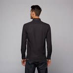 Button Up Shirt // Black Mini Triangle (M)