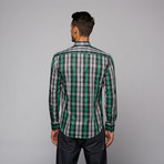 Bespoke // Button Up Shirt // Green Plaid (S)