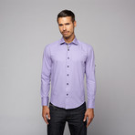 Button Up Shirt // Lilac Dot (S)