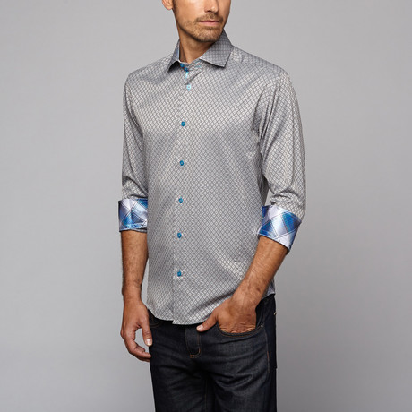 Button Up Shirt // Grey (S)