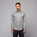 Button Up Shirt // Grey (2XL)