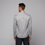 Button Up Shirt // Grey (2XL)