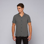 The Kooples // Checkerboard Print Shirt // Black + White (XS)