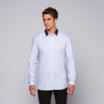 The Kooples // Contrasting Collar Shirt // Light Blue (XL)