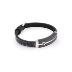 Adjustable Stitched Leather Bracelet