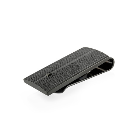 Black Plated Stainless Steel Money Clip