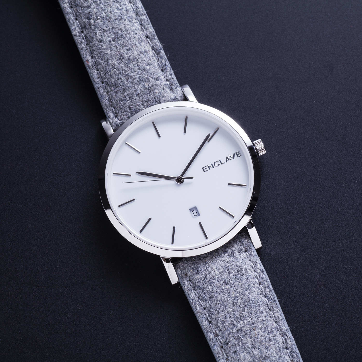 Levante Quartz (Black Suede) - Enclave Watches - Touch of Modern