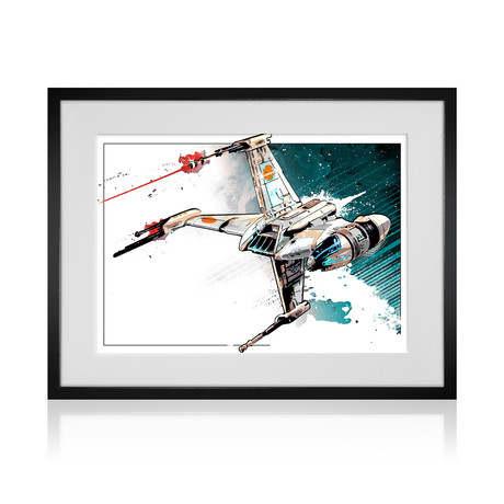 B-Wing Fighter (13"W x 19"H)