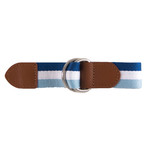 Douglas Ribbon Belt // Blue + White (36)