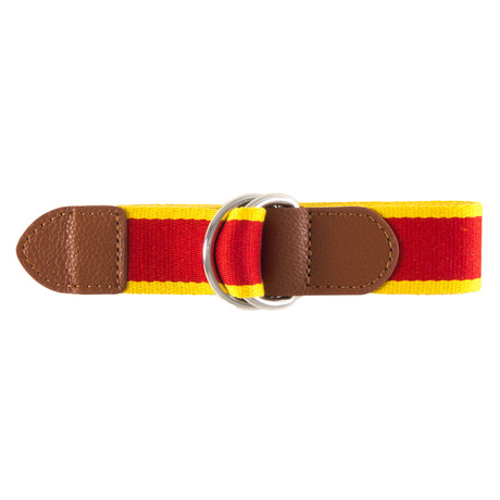 Eduardo Ribbon Belt // Red + Yellow (32)