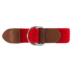 Henry Braided Belt // Red (36)