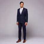 Microcheck Gingham Suit // Navy (US: 38S)