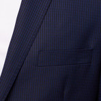 Microcheck Gingham Suit // Navy (US: 38S)