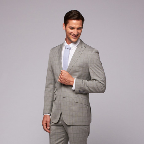 Classic Prince of Wales Plaid Suit // Grey (US: 36S)