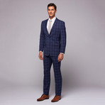 Classic Plaid Suit // French Blue (US: 36R)