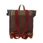 Rollup Backpack // Leather (Black)