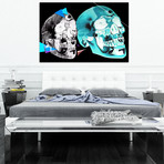 Porcelain Skulls Reverse (24"W x 16"L x 1.5"D)