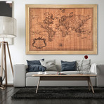 Mahogany World Map // Large