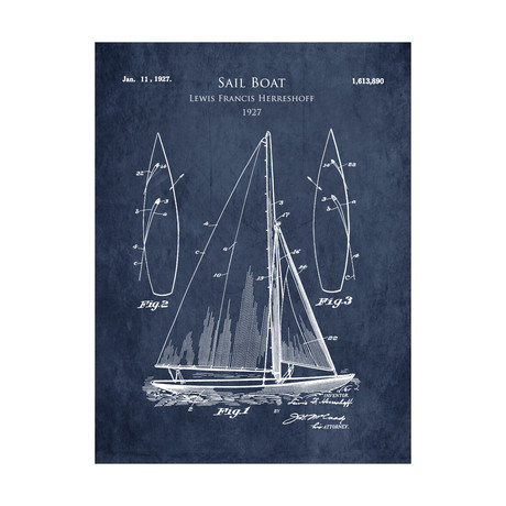 1920s Sail Boat Patent