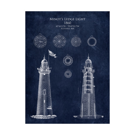 Minot's Ledge Lighthouse Blueprint