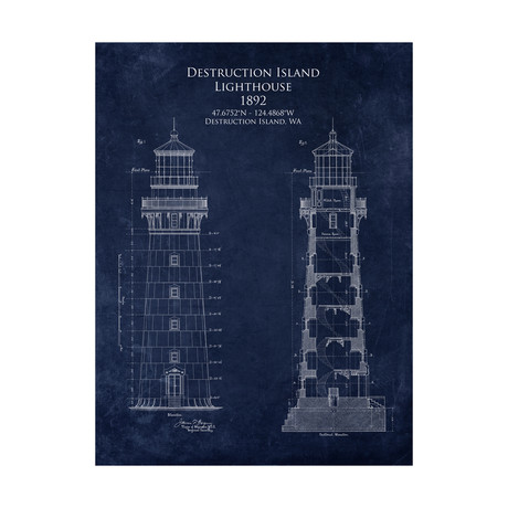 Destruction Island Lighthouse Blueprint