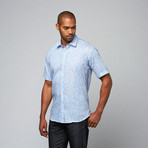 Mylo Button Up // Blue + White Linen (M)