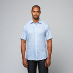 Mylo Button Up // Blue + White Linen (M)