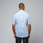 Mylo Button Up // Blue + White Linen (M)