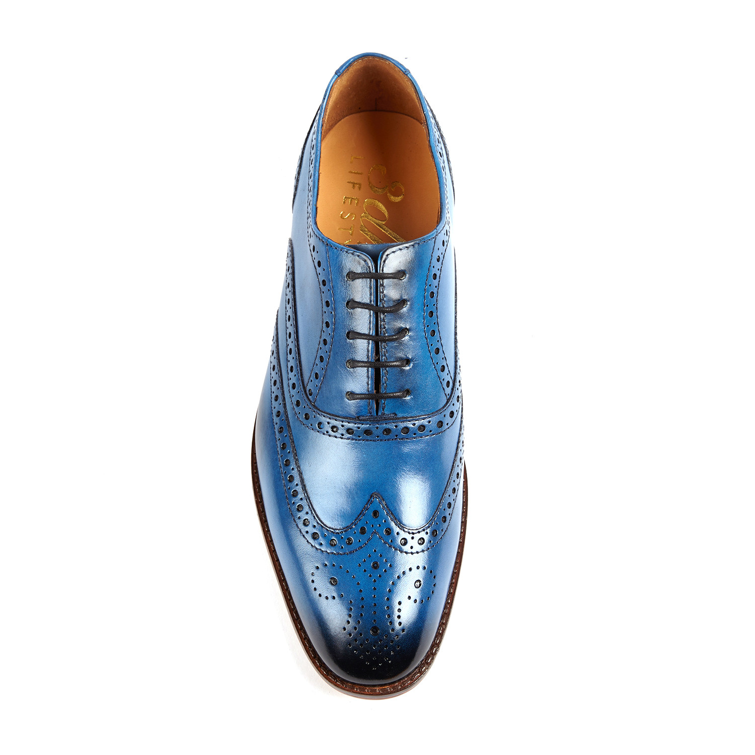 Wingcap Oxford Brogue // Blue (US: 11) - Store Moustache - Touch of Modern