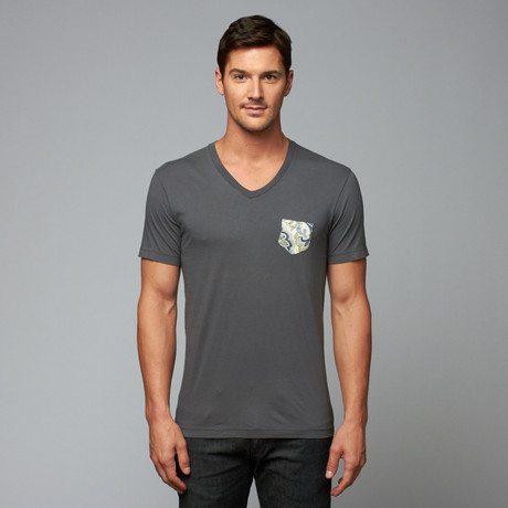 Regal V-Neck Tee // Grey (S)