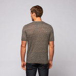 Martin Gordon // Linen Henley // Medium Grey (S)