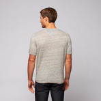 Martin Gordon // Linen Henley // Khaki (2XL)