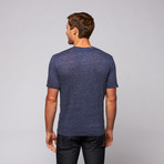 Martin Gordon // Linen Henley // Indigo (S)