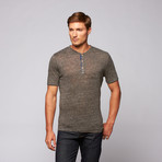 Martin Gordon // Linen Henley // Medium Grey (S)