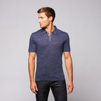 Martin Gordon // Linen Polo // Indigo (M)