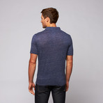 Martin Gordon // Linen Polo // Indigo (M)