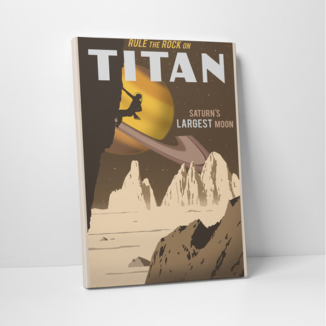 Steve Thomas // Rock Climbing On Titan (20"L x 16"H)