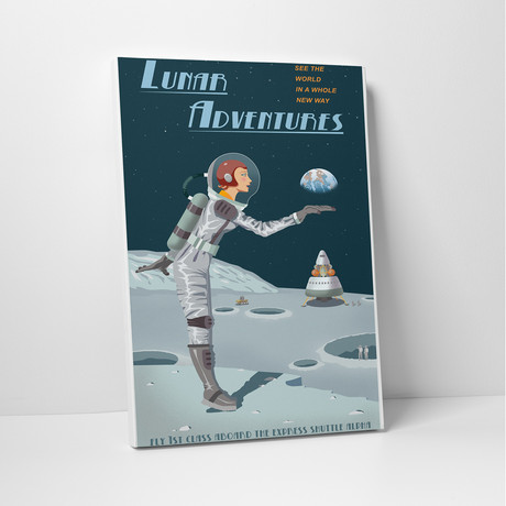 Steve Thomas // Lunar Adventures (20"L x 16"H)