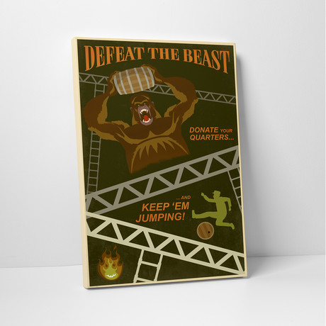 Steve Thomas // Defeat The Beast (20"L x 16"H)