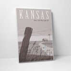 Steve Thomas // Kansas (20"L x 16"H)