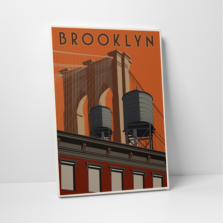 Steve Thomas // Brooklyn Travel Poster (20"L x 16"H)