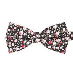 Bow Tie // Black + Pink Floral