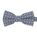 Bow Tie // Navy + White X