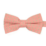 Bow Tie // Salmon + Green X