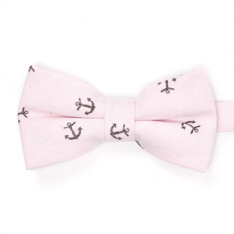 Bow Tie // Light Pink Anchor