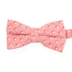 Bow Tie // Pink Mirrored Triangles