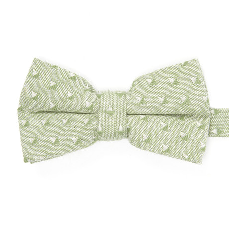 Bow Tie // Mint Mirrored Triangles